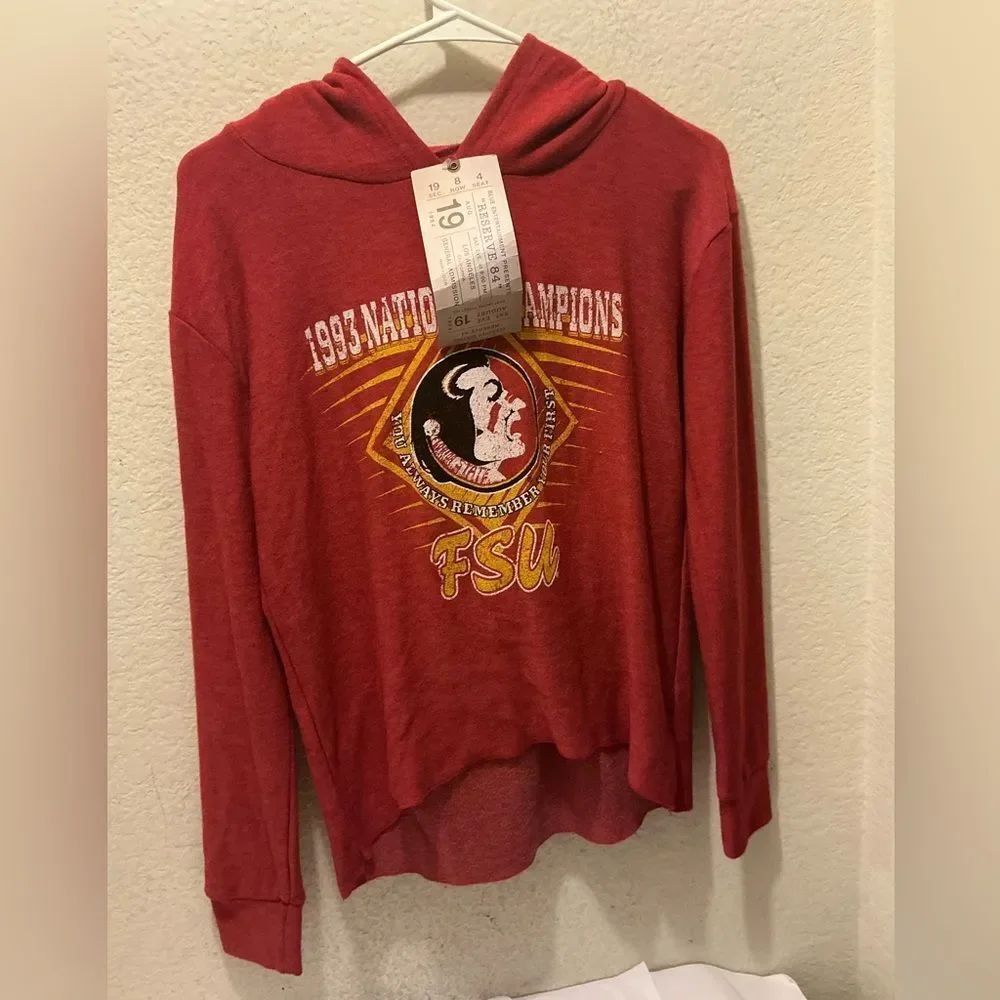 NWT Florida State University Seminoles FSU Football Hoodie Size M